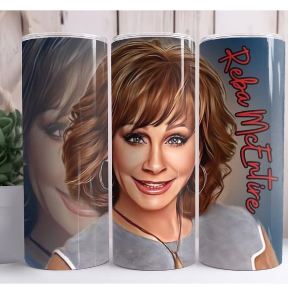 Reba McEntire Custom 20oz Skinny Tumbler Insulated Drinkware Cup - Picture 1 of 1